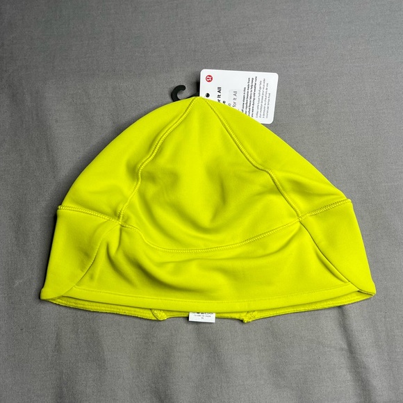 NWT Lululemon Run For It All Beanie Yellow ONE SIZE - Picture 3 of 12